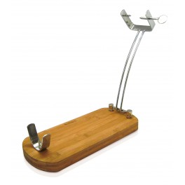 Morsa Prosciutto in Bamboo e Acciaio Inox